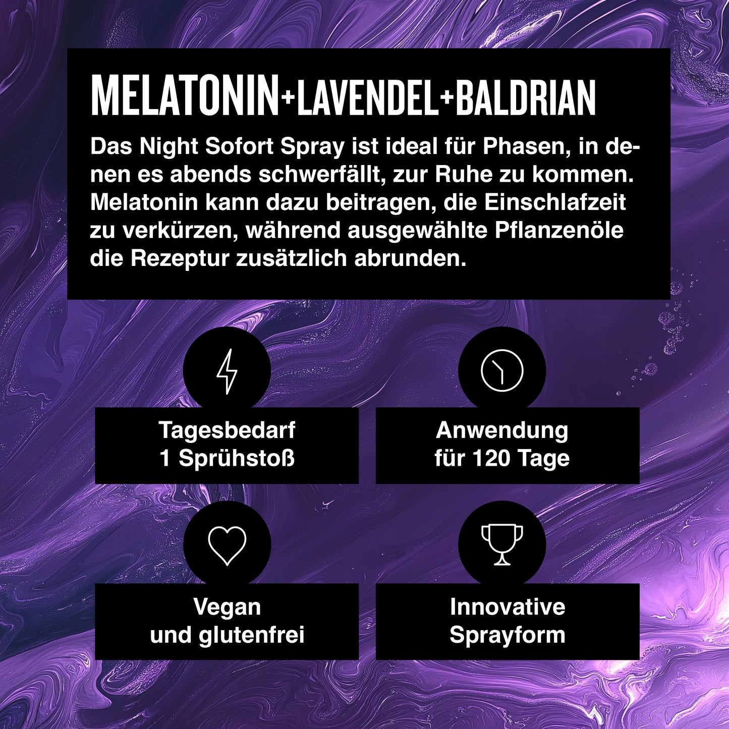 Noćni sprej - Melatonin + Lavanda + Baldrian 30ml