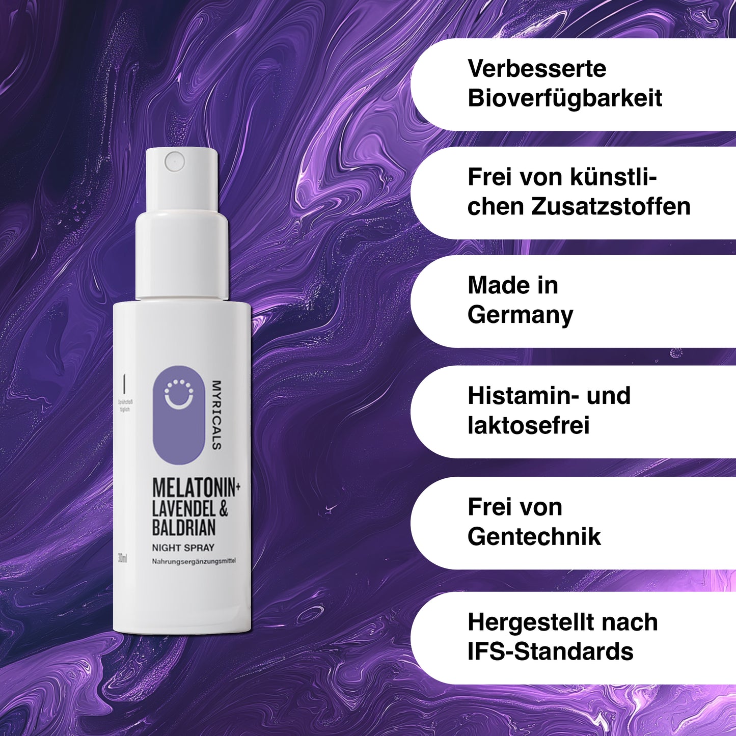 Noćni sprej - Melatonin + Lavanda + Baldrian 30ml